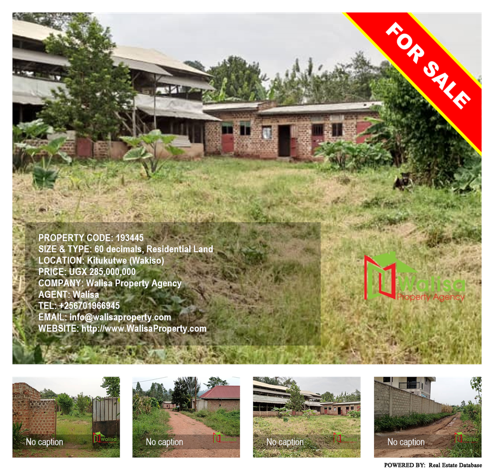 Residential Land  for sale in Kitukutwe Wakiso Uganda, code: 193445