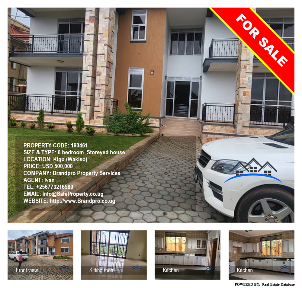 6 bedroom Storeyed house  for sale in Kigo Wakiso Uganda, code: 193461