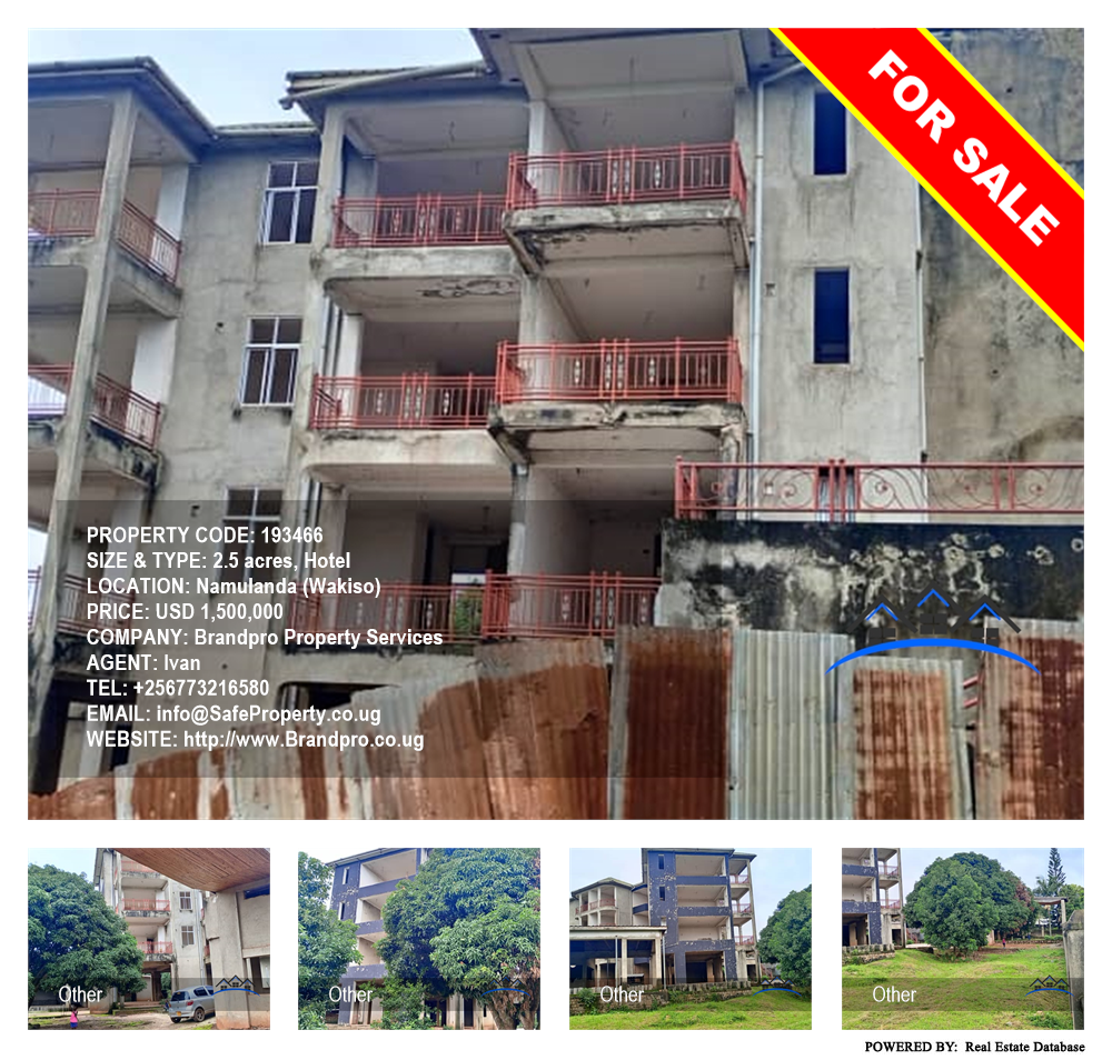 Hotel  for sale in Namulanda Wakiso Uganda, code: 193466