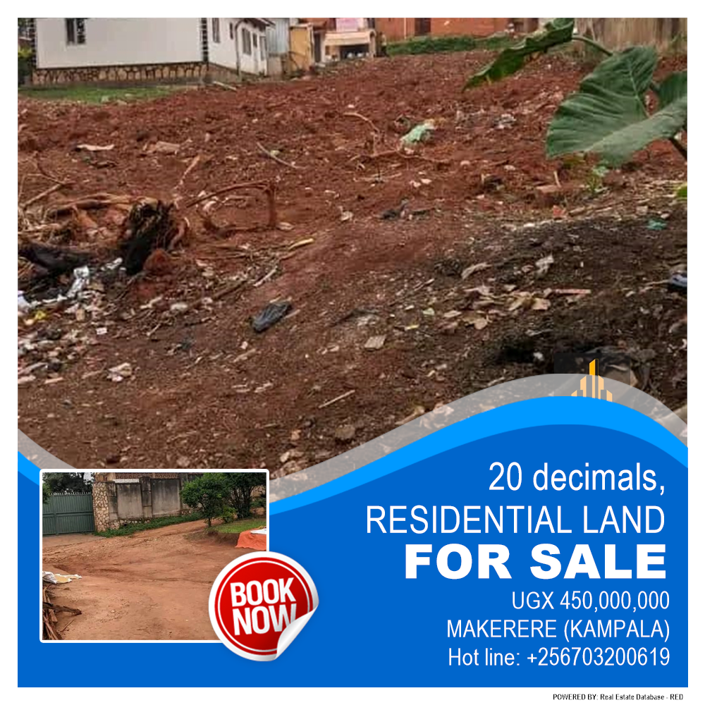 Residential Land  for sale in Makerere Kampala Uganda, code: 193471