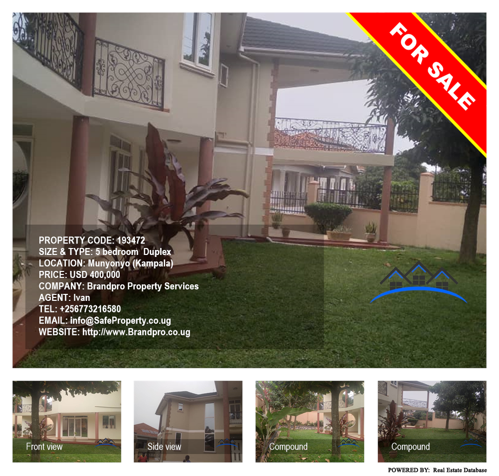 5 bedroom Duplex  for sale in Munyonyo Kampala Uganda, code: 193472