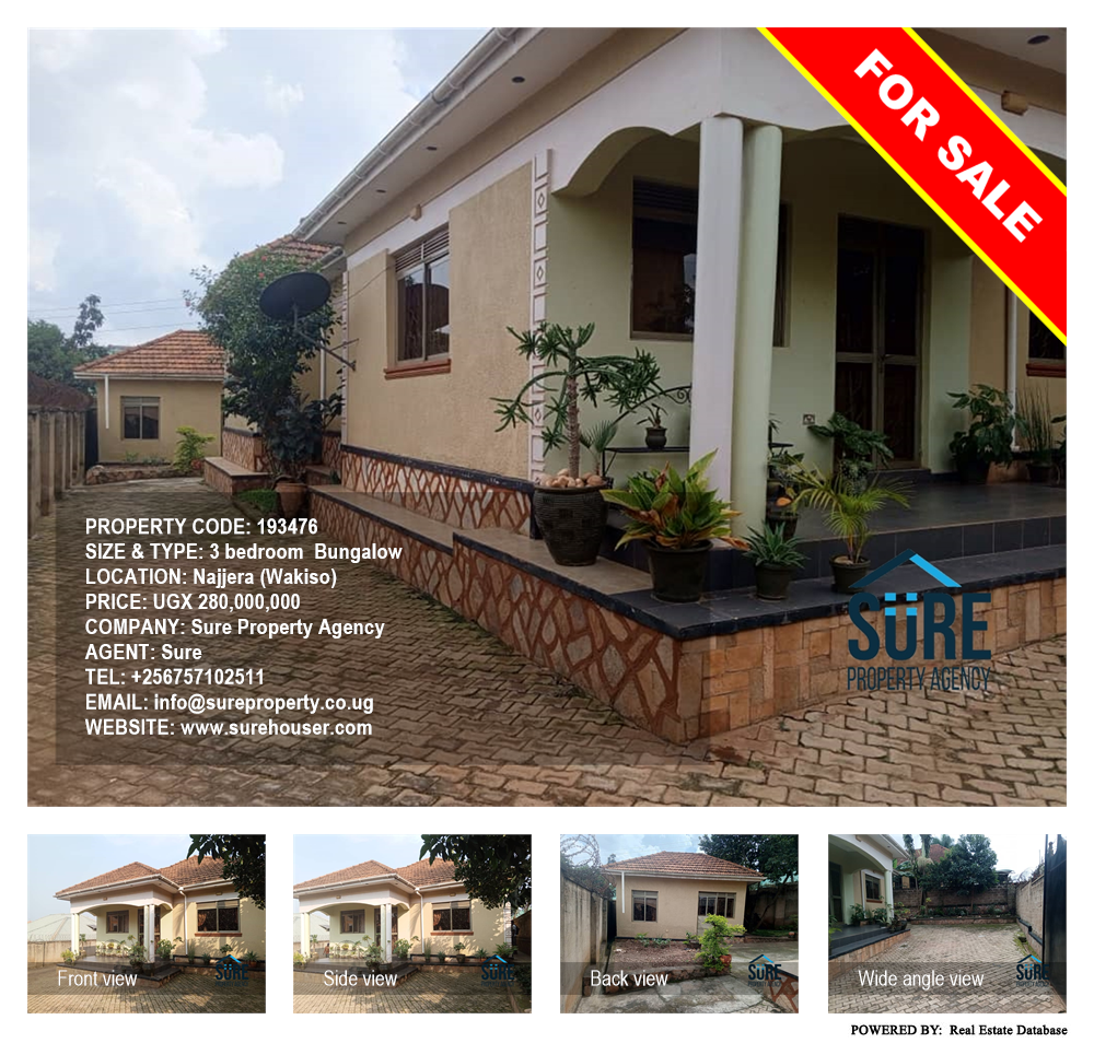 3 bedroom Bungalow  for sale in Najjera Wakiso Uganda, code: 193476