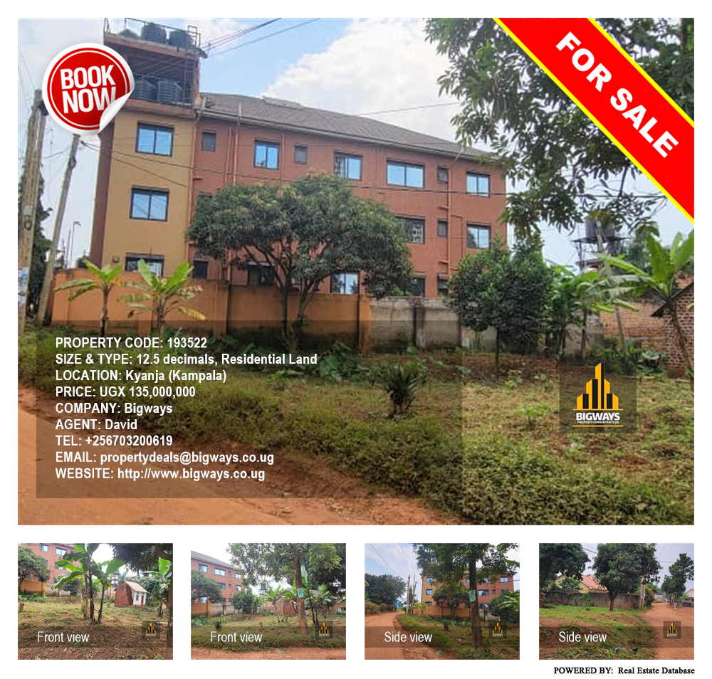 Residential Land  for sale in Kyanja Kampala Uganda, code: 193522