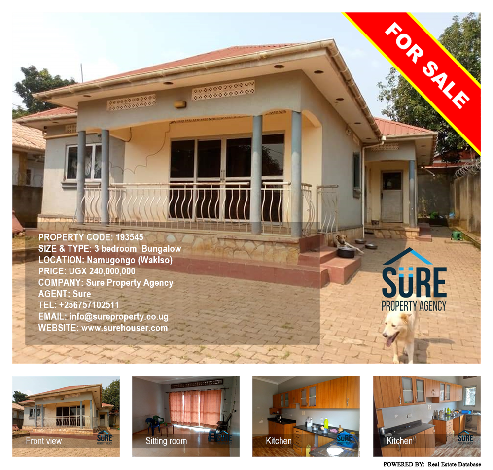 3 bedroom Bungalow  for sale in Namugongo Wakiso Uganda, code: 193545