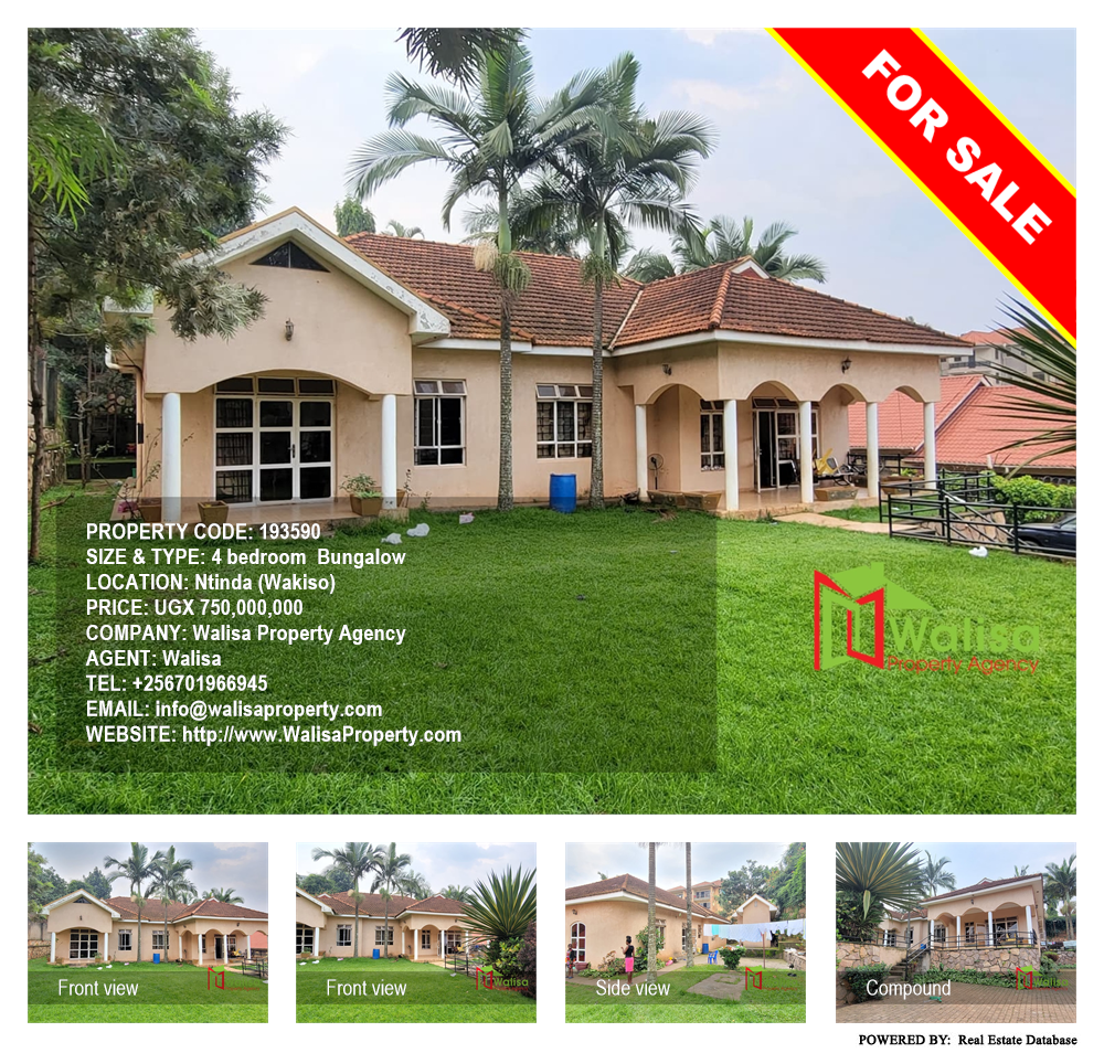 4 bedroom Bungalow  for sale in Ntinda Wakiso Uganda, code: 193590