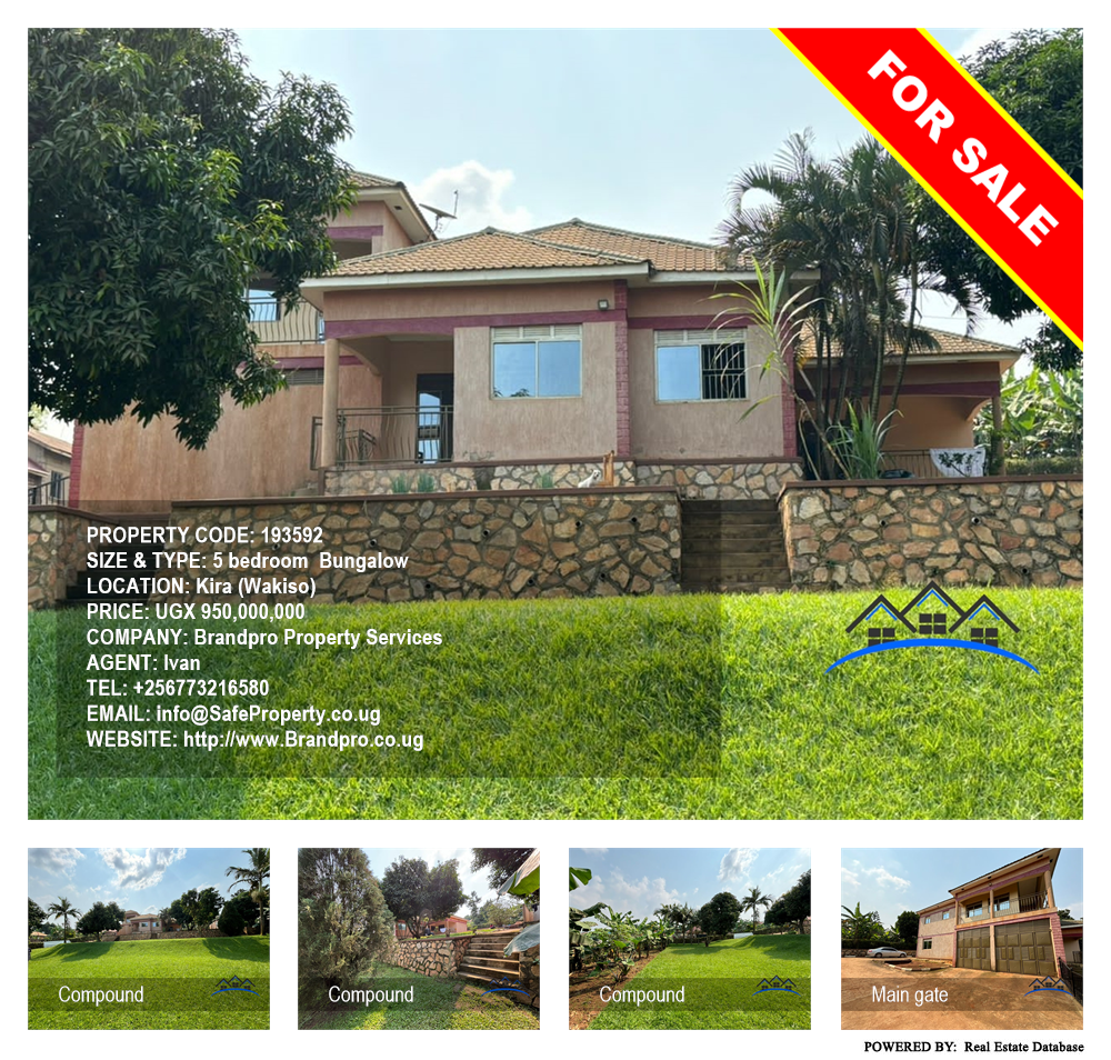 5 bedroom Bungalow  for sale in Kira Wakiso Uganda, code: 193592