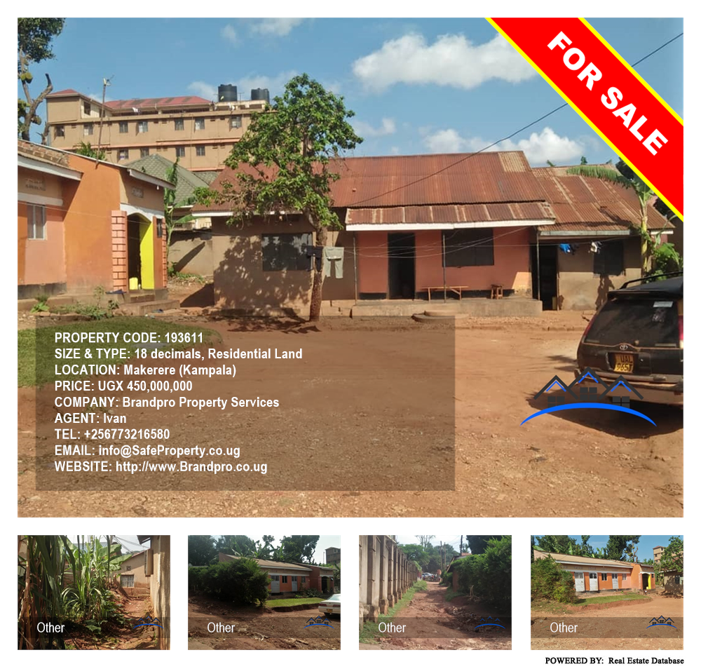 Residential Land  for sale in Makerere Kampala Uganda, code: 193611