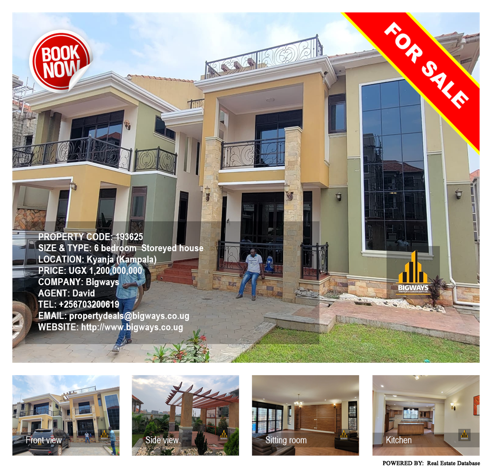 6 bedroom Storeyed house  for sale in Kyanja Kampala Uganda, code: 193625