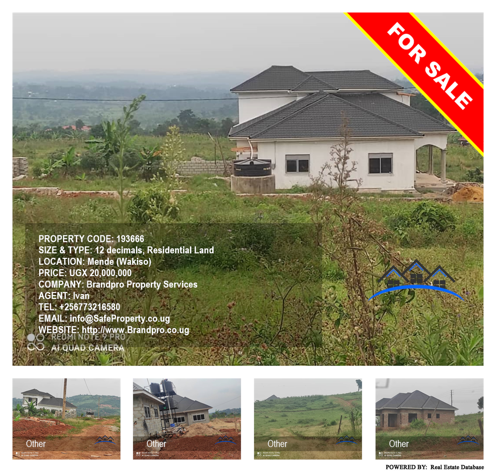 Residential Land  for sale in Mende Wakiso Uganda, code: 193666