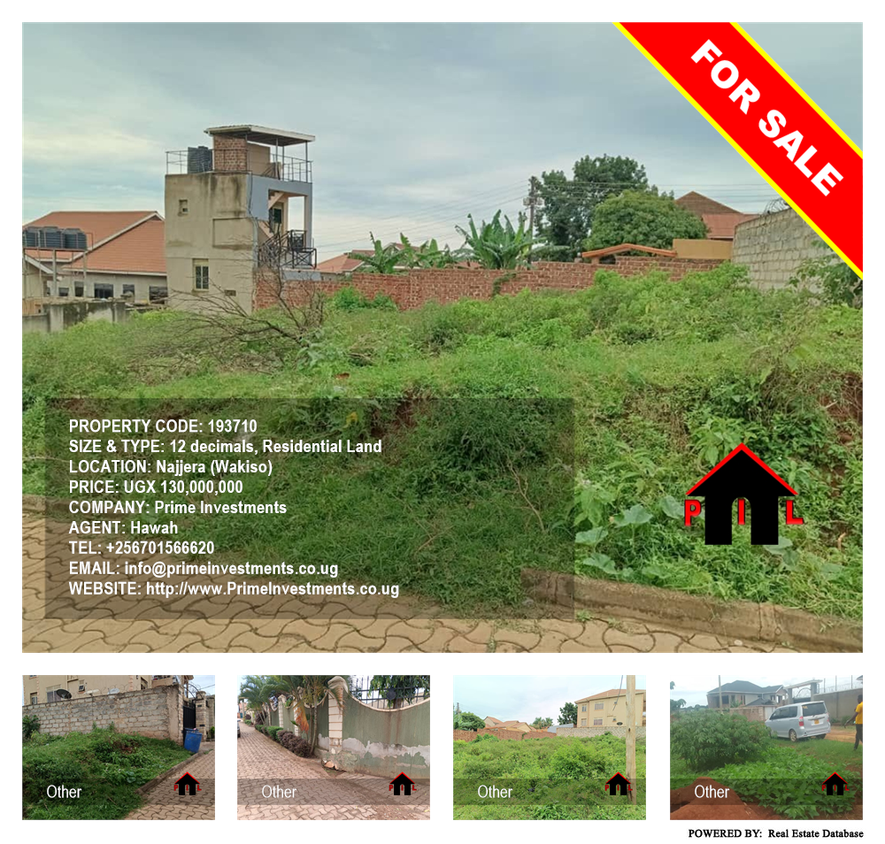 Residential Land  for sale in Najjera Wakiso Uganda, code: 193710