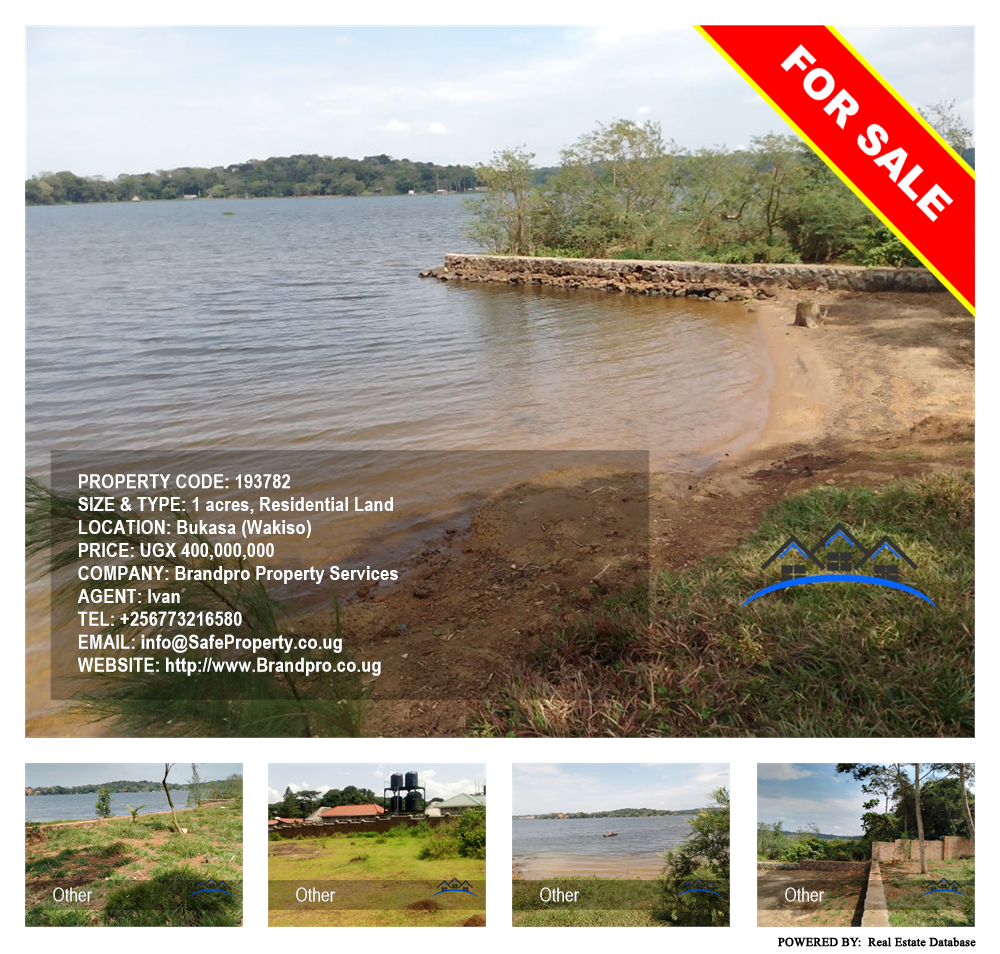 Residential Land  for sale in Bukasa Wakiso Uganda, code: 193782