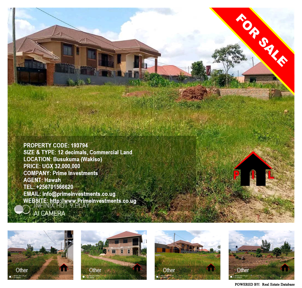 Commercial Land  for sale in Busukuma Wakiso Uganda, code: 193794