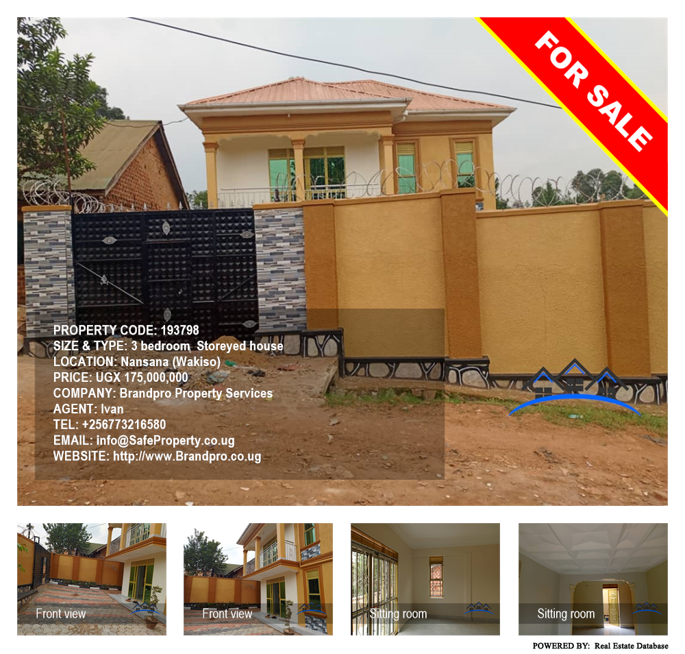 3 bedroom Storeyed house  for sale in Nansana Wakiso Uganda, code: 193798