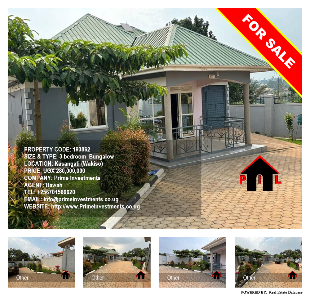 3 bedroom Bungalow  for sale in Kasangati Wakiso Uganda, code: 193862