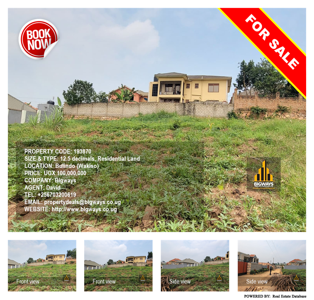 Residential Land  for sale in Bulindo Wakiso Uganda, code: 193870