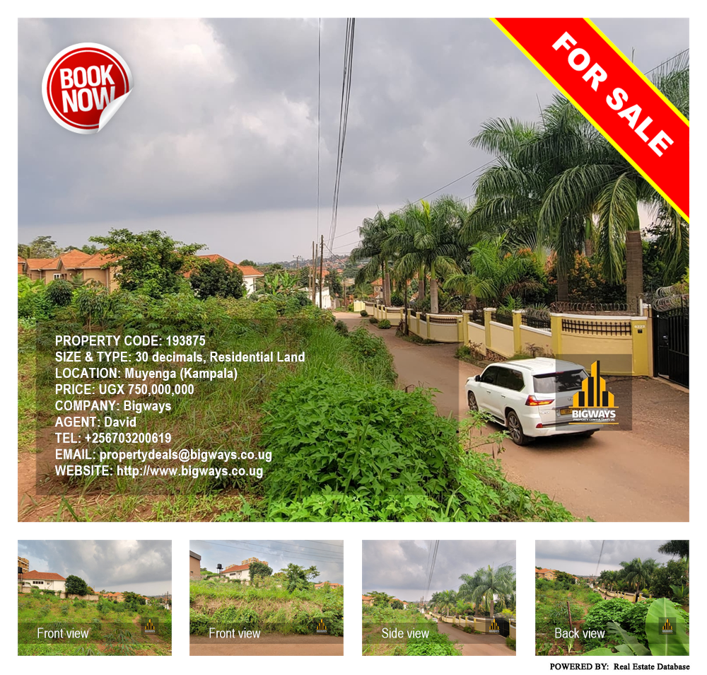 Residential Land  for sale in Muyenga Kampala Uganda, code: 193875