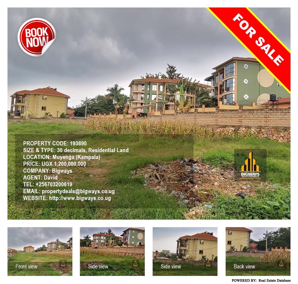 Residential Land  for sale in Muyenga Kampala Uganda, code: 193890