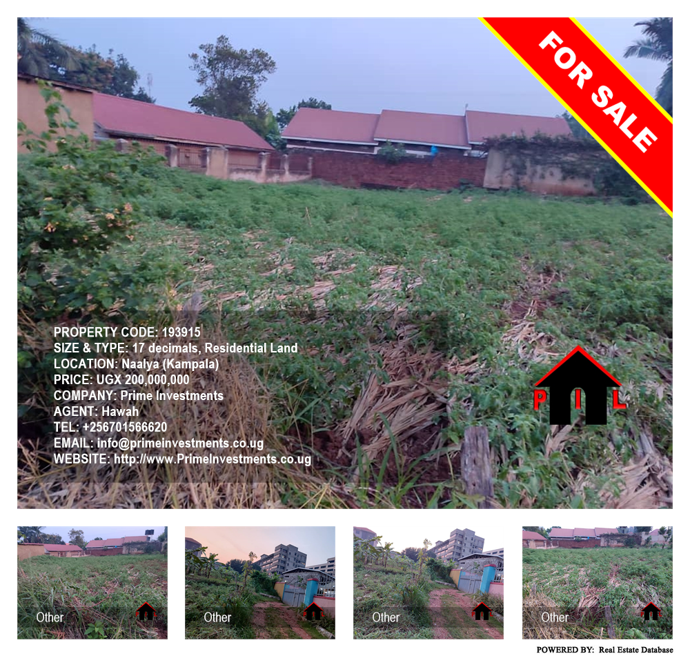 Residential Land  for sale in Naalya Kampala Uganda, code: 193915