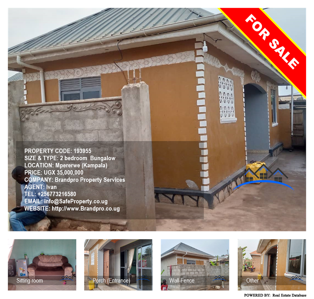 2 bedroom Bungalow  for sale in Mpererwe Kampala Uganda, code: 193955