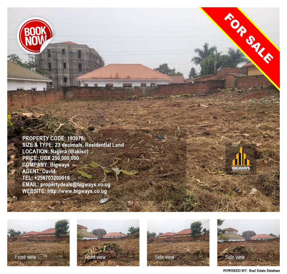 Residential Land  for sale in Najjera Wakiso Uganda, code: 193978