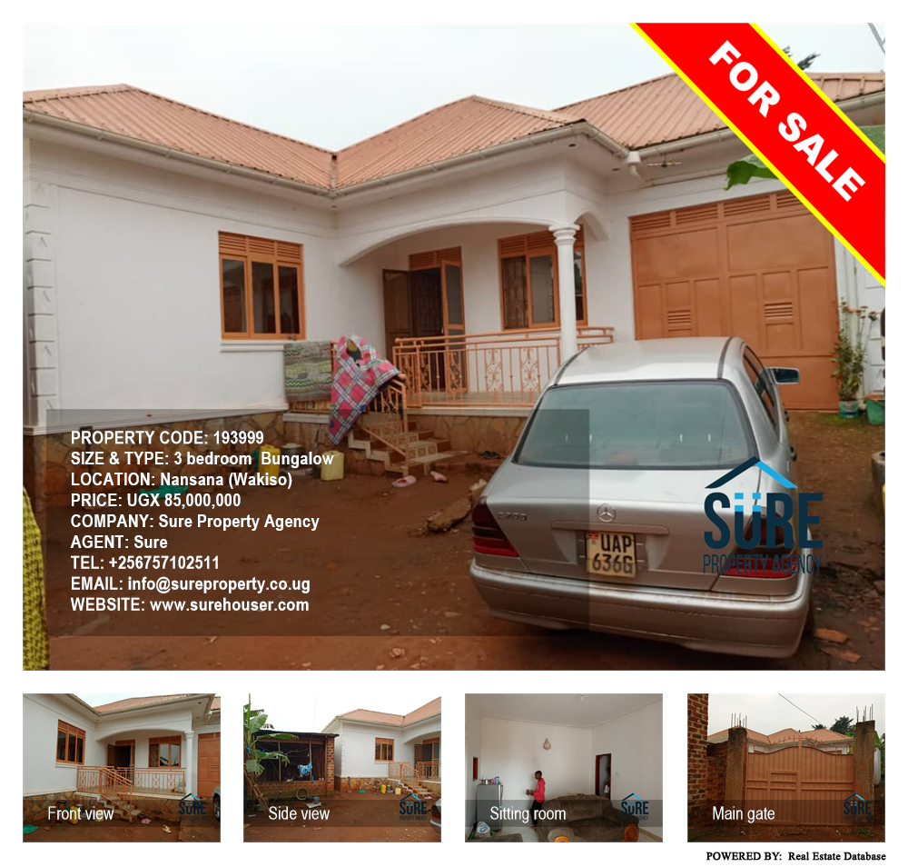 3 bedroom Bungalow  for sale in Nansana Wakiso Uganda, code: 193999