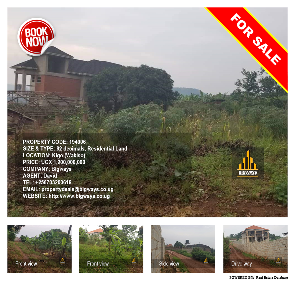 Residential Land  for sale in Kigo Wakiso Uganda, code: 194006