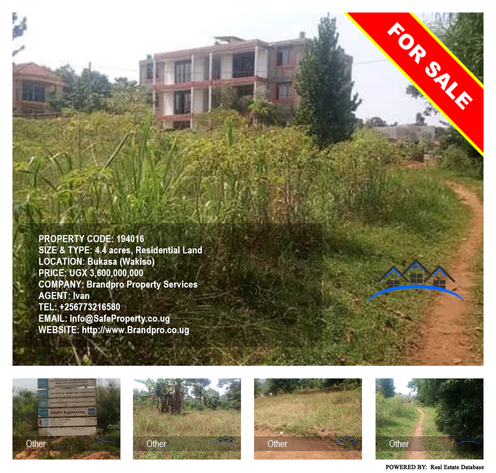 Residential Land  for sale in Bukasa Wakiso Uganda, code: 194016