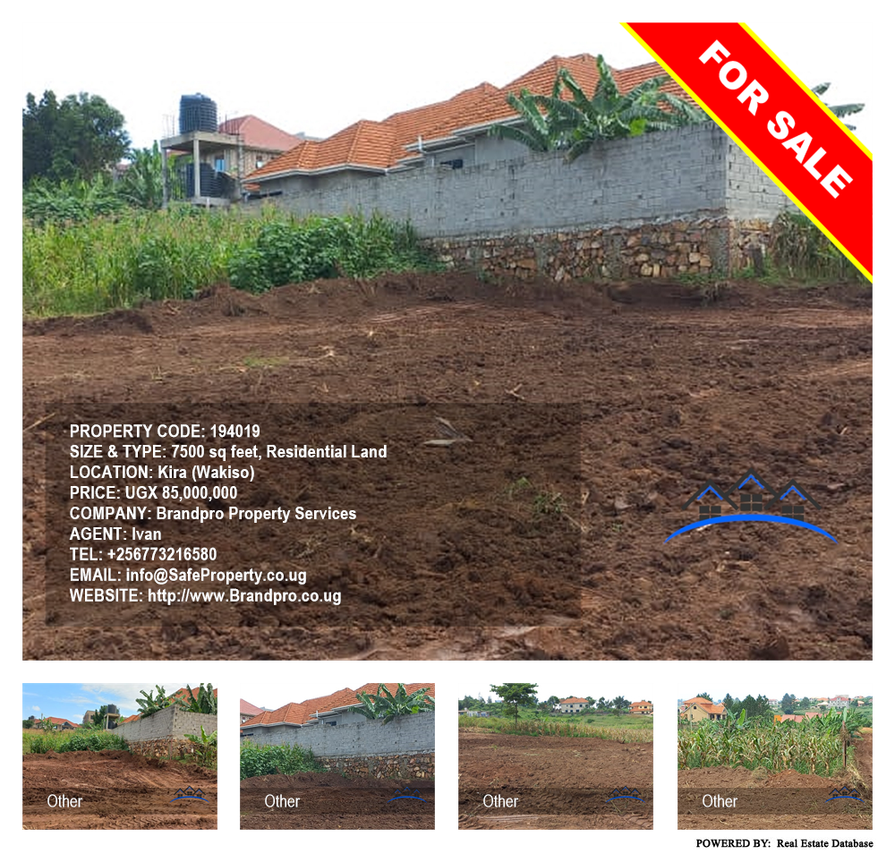 Residential Land  for sale in Kira Wakiso Uganda, code: 194019