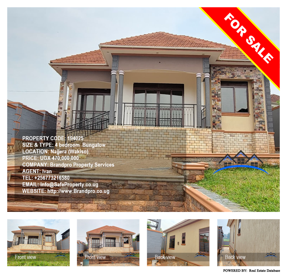 4 bedroom Bungalow  for sale in Najjera Wakiso Uganda, code: 194025