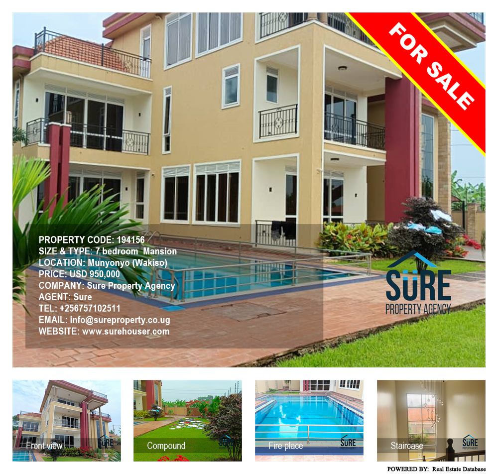 7 bedroom Mansion  for sale in Munyonyo Wakiso Uganda, code: 194156