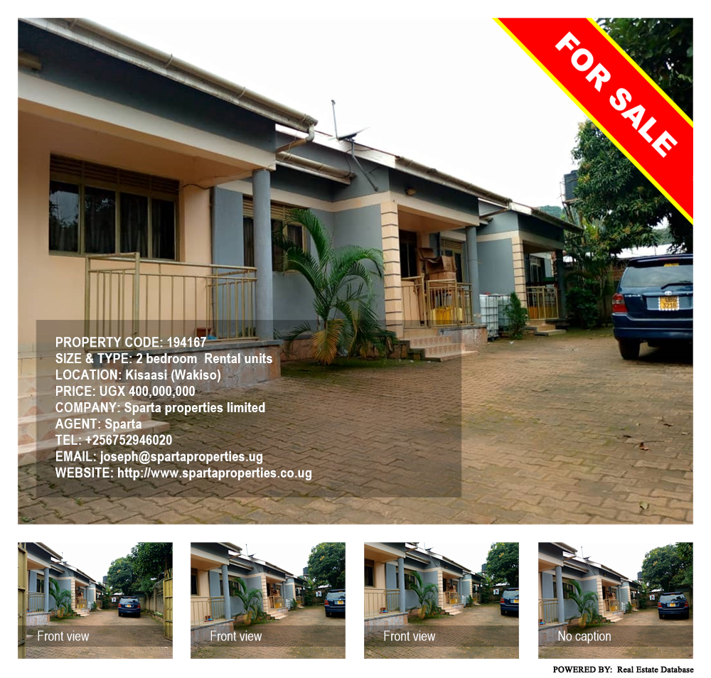 2 bedroom Rental units  for sale in Kisaasi Wakiso Uganda, code: 194167