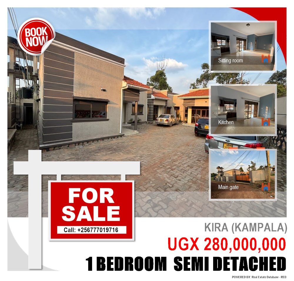 1 bedroom Semi Detached  for sale in Kira Kampala Uganda, code: 194194