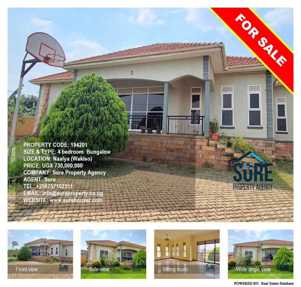 4 bedroom Bungalow  for sale in Naalya Wakiso Uganda, code: 194201