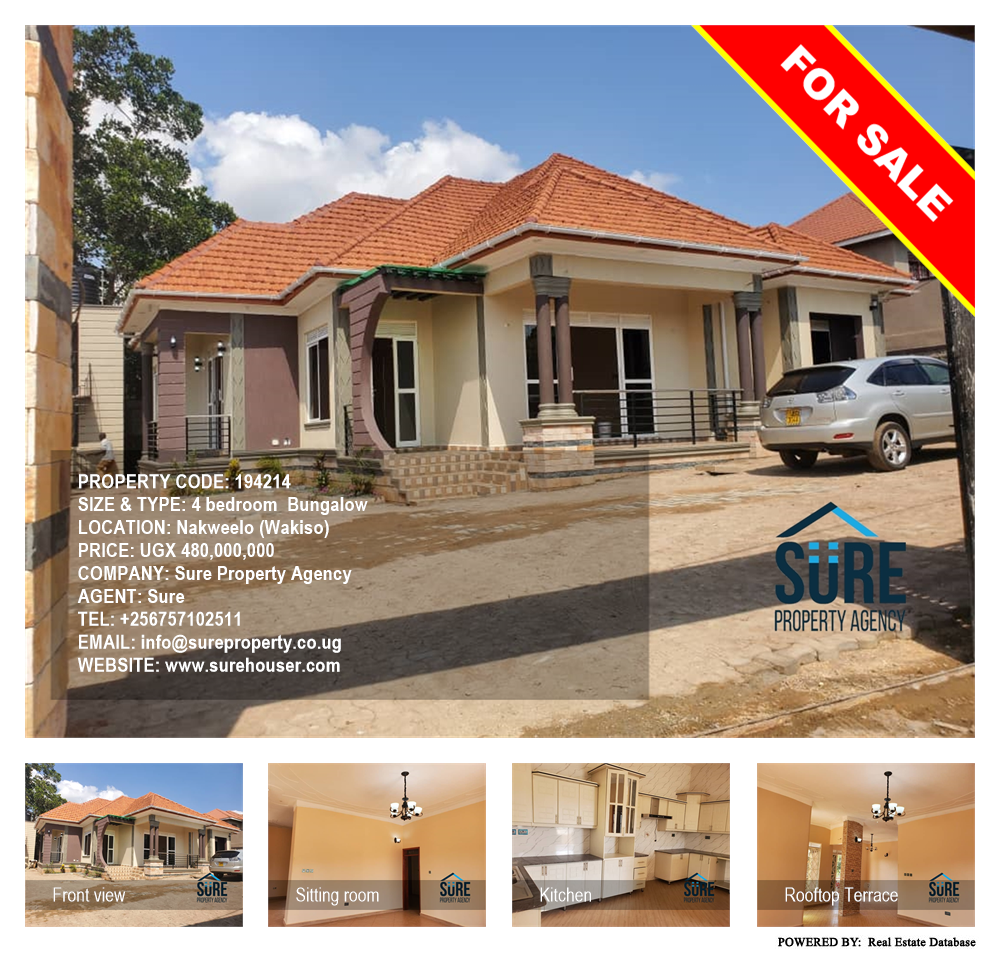 4 bedroom Bungalow  for sale in Nakweelo Wakiso Uganda, code: 194214