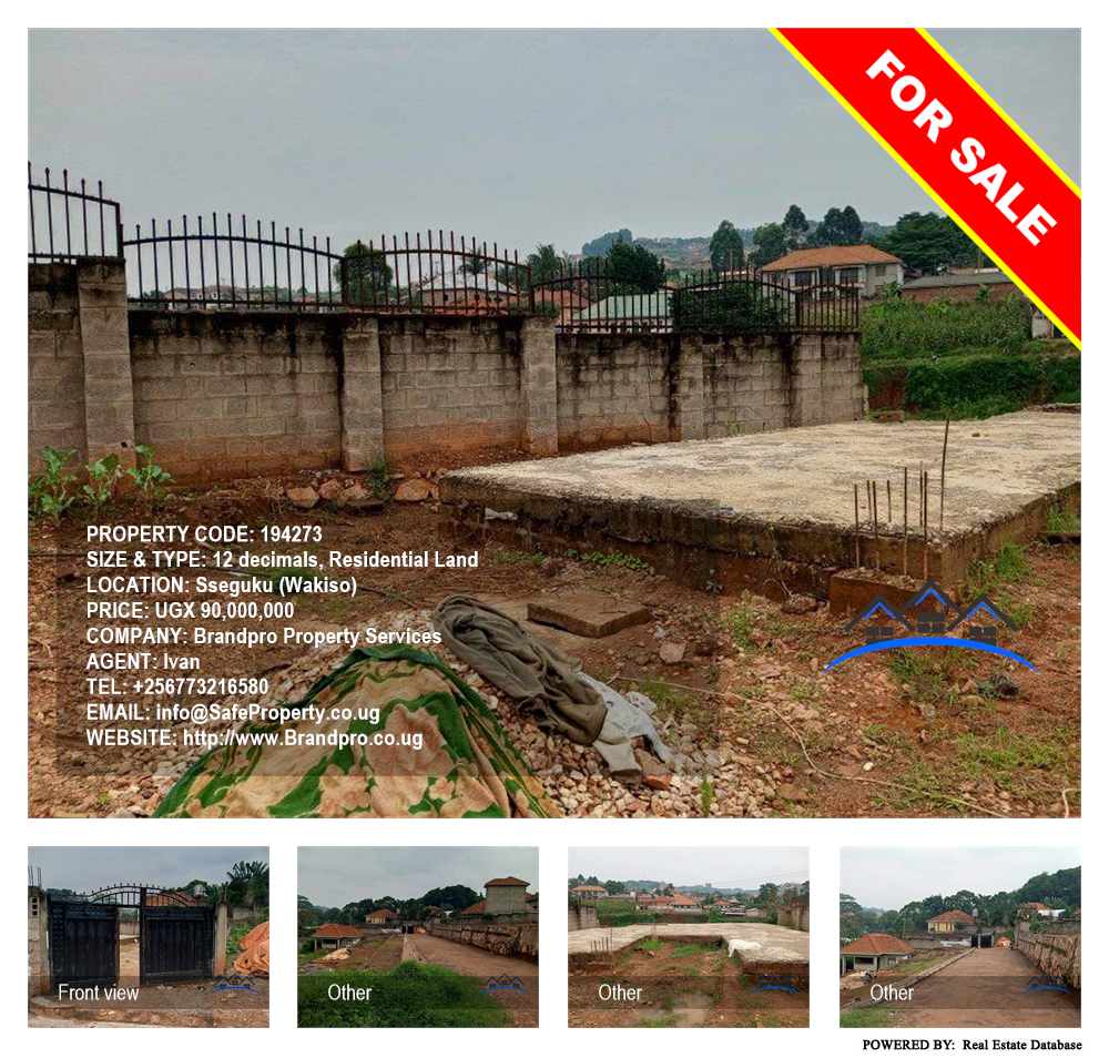 Residential Land  for sale in Seguku Wakiso Uganda, code: 194273