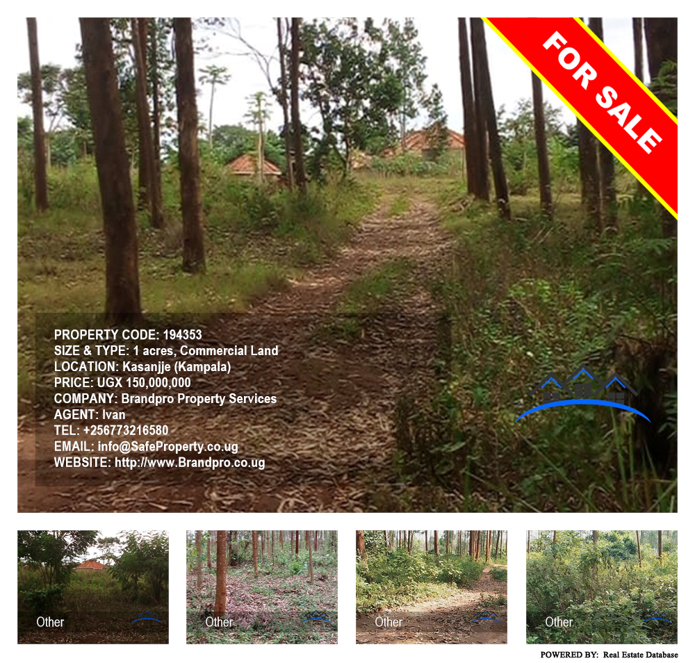 Commercial Land  for sale in Kasanjje Kampala Uganda, code: 194353