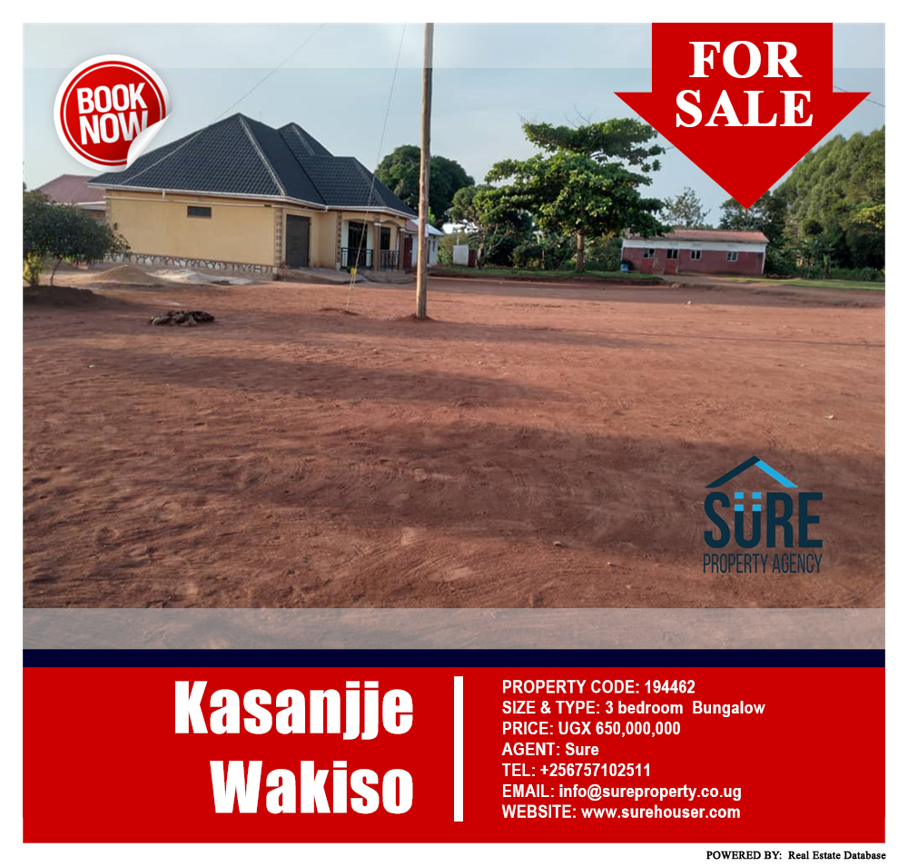 3 bedroom Bungalow  for sale in Kasanjje Wakiso Uganda, code: 194462