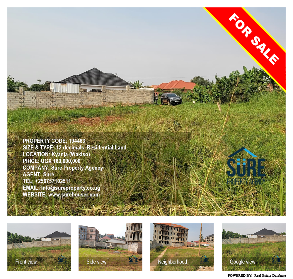 Residential Land  for sale in Kyanja Wakiso Uganda, code: 194463