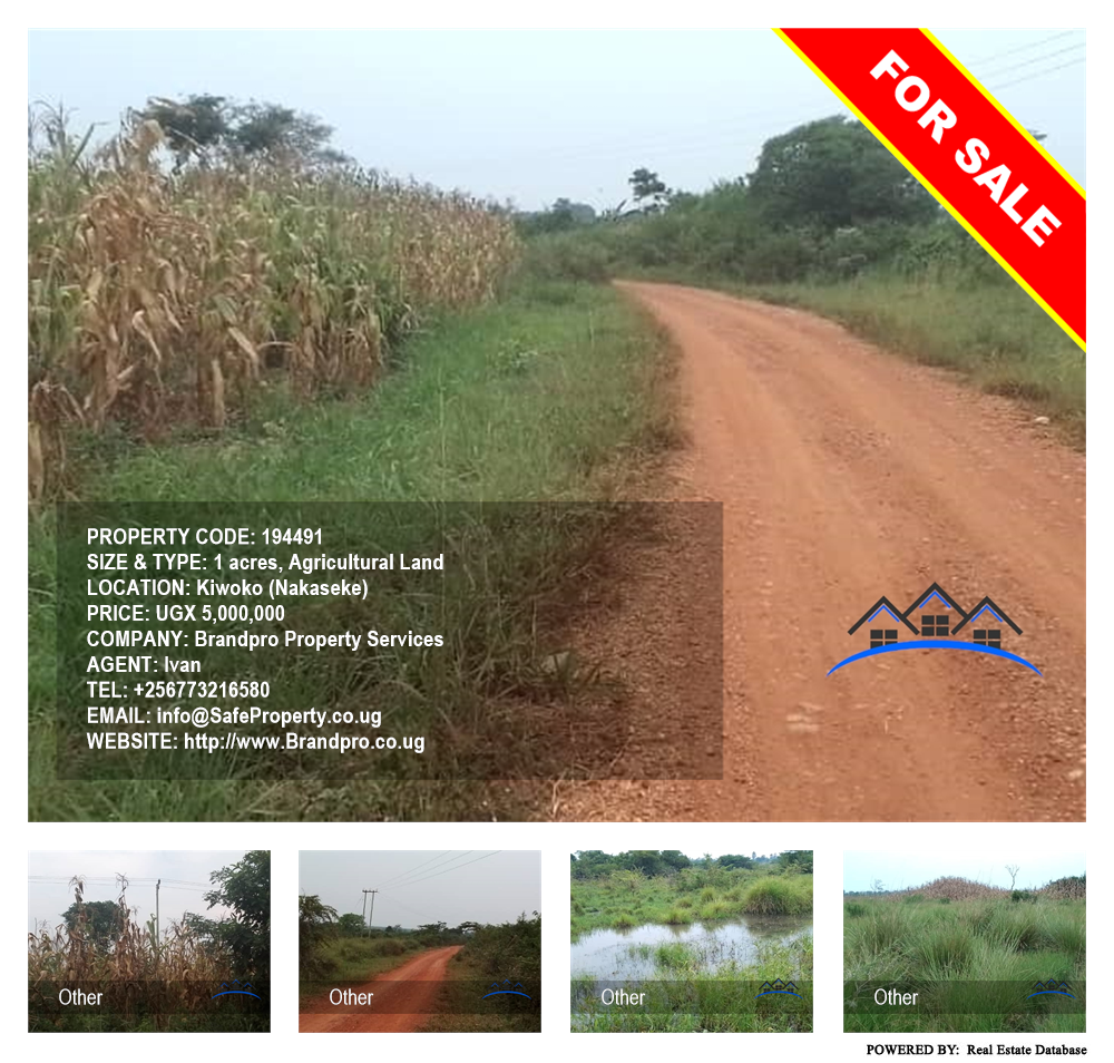 Agricultural Land  for sale in Kiwoko Nakaseke Uganda, code: 194491