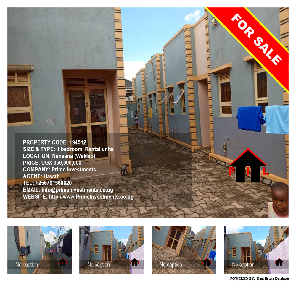 1 bedroom Rental units  for sale in Nansana Wakiso Uganda, code: 194512