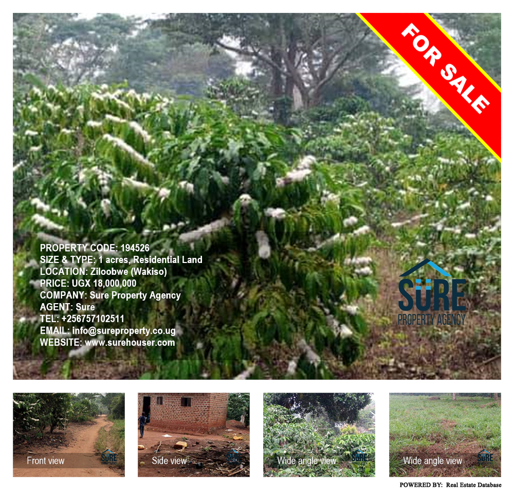 Residential Land  for sale in Ziloobwe Wakiso Uganda, code: 194526