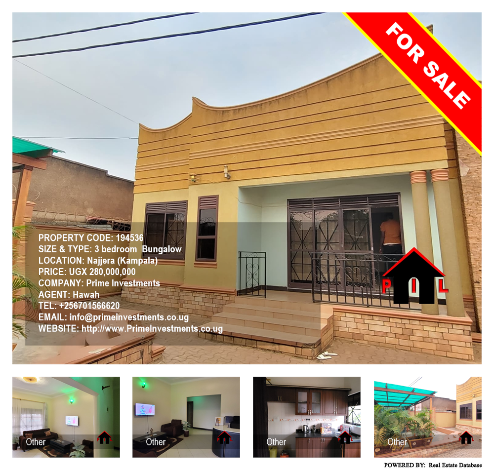 3 bedroom Bungalow  for sale in Najjera Kampala Uganda, code: 194536