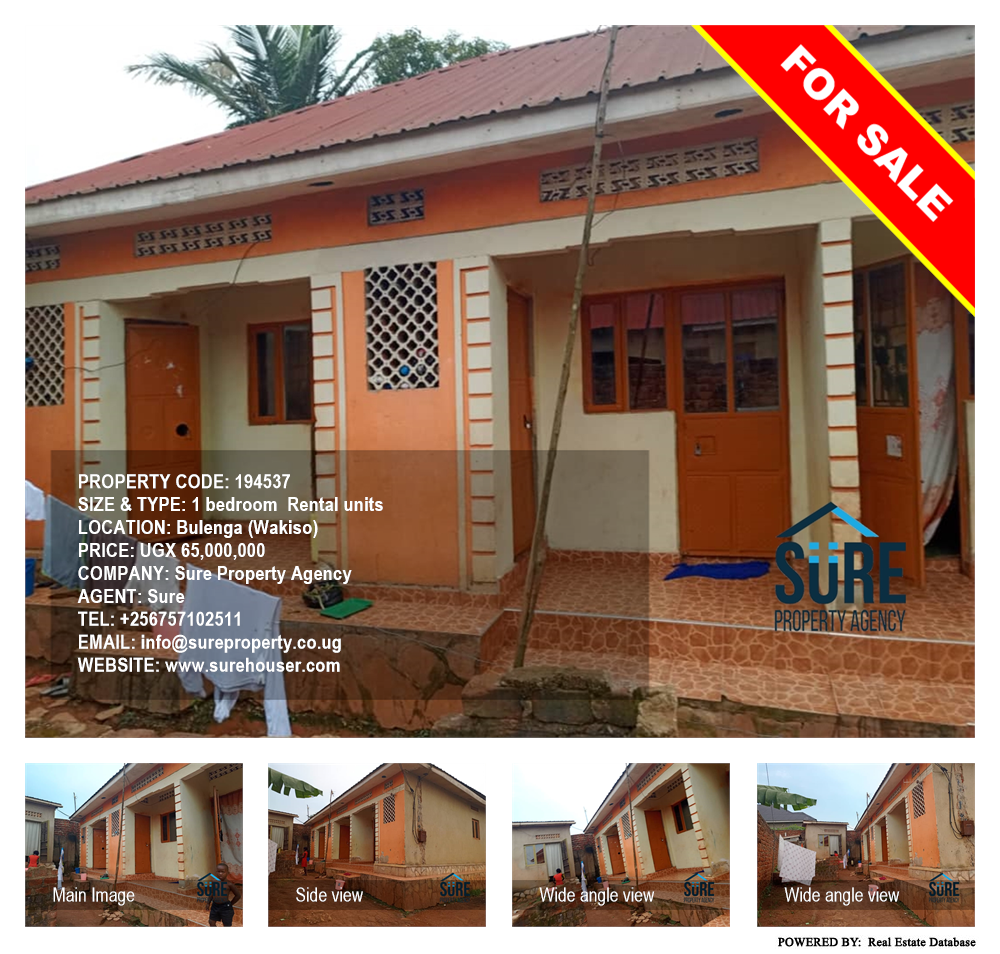 1 bedroom Rental units  for sale in Bulenga Wakiso Uganda, code: 194537