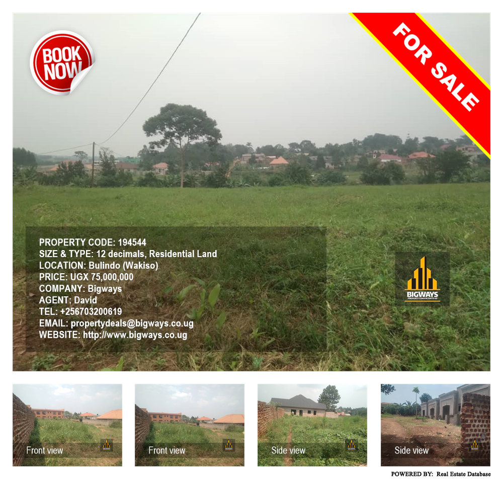 Residential Land  for sale in Bulindo Wakiso Uganda, code: 194544