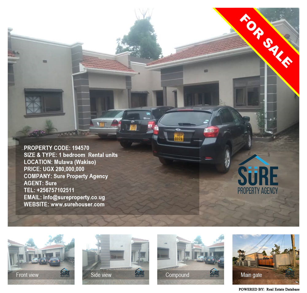 1 bedroom Rental units  for sale in Mulawa Wakiso Uganda, code: 194570