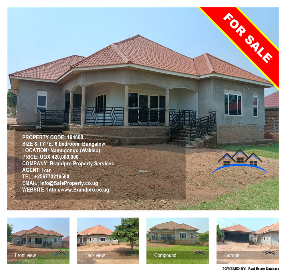 6 bedroom Bungalow  for sale in Namugongo Wakiso Uganda, code: 194608