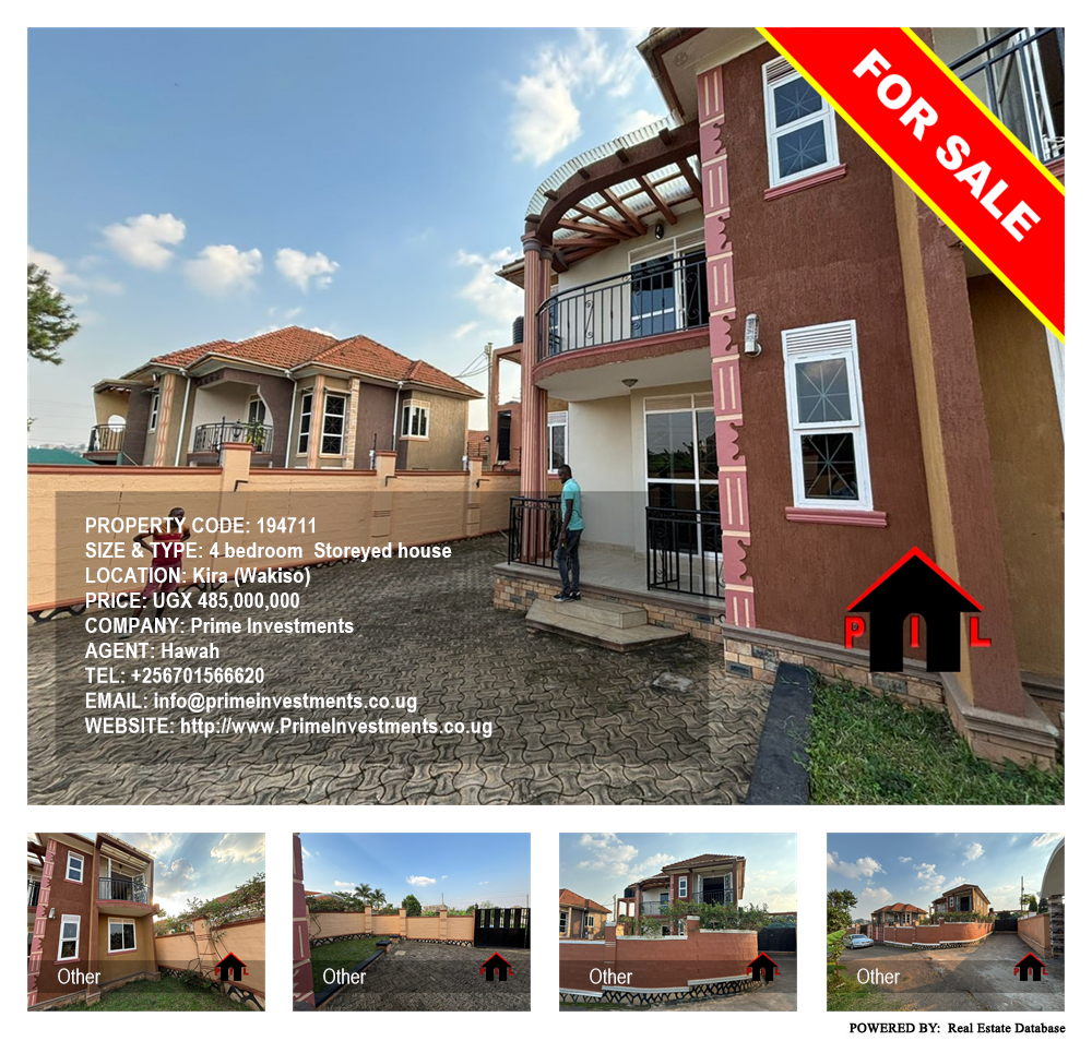 4 bedroom Storeyed house  for sale in Kira Wakiso Uganda, code: 194711