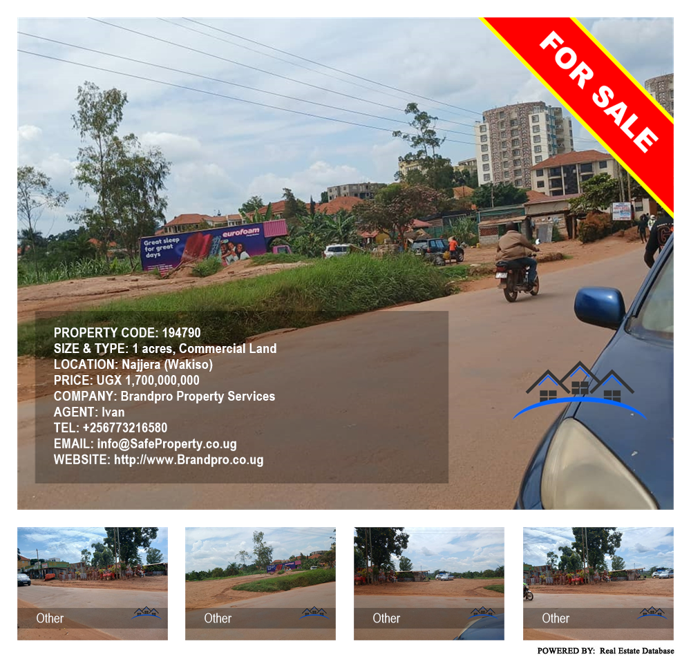 Commercial Land  for sale in Najjera Wakiso Uganda, code: 194790