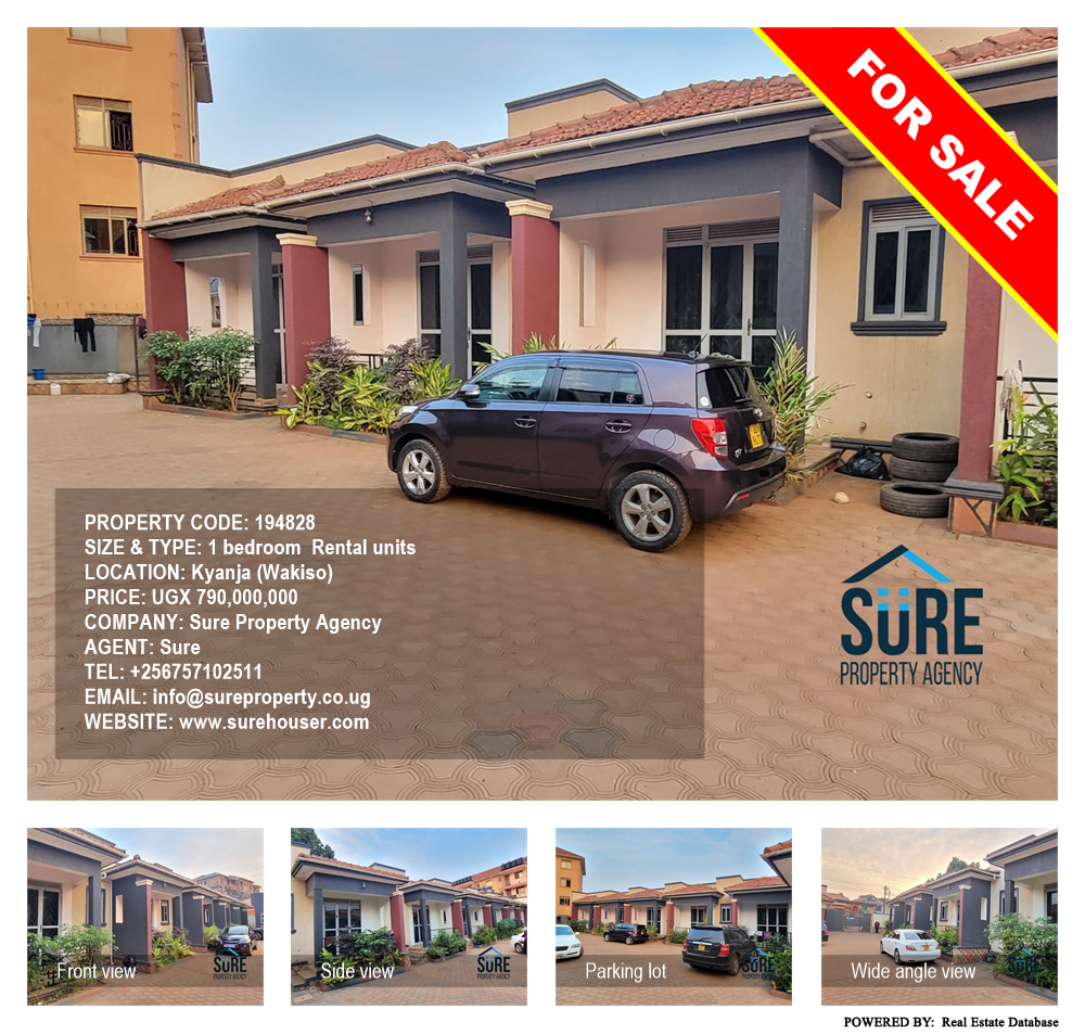 1 bedroom Rental units  for sale in Kyanja Wakiso Uganda, code: 194828