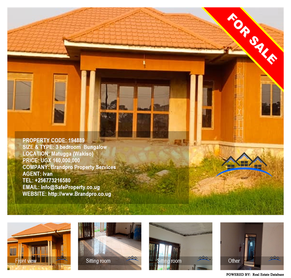 3 bedroom Bungalow  for sale in Matugga Wakiso Uganda, code: 194889